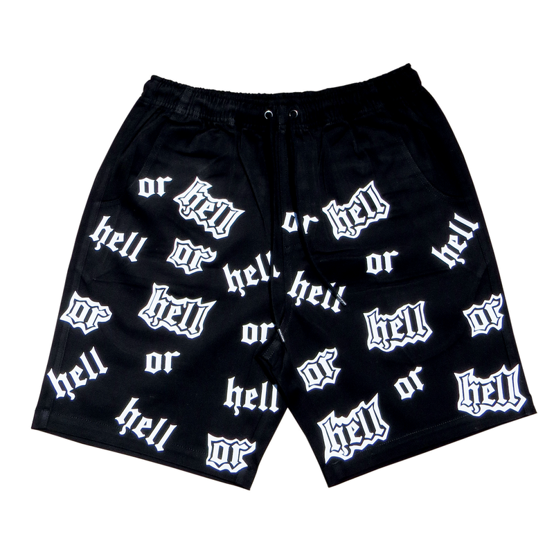 LEGIT ONE - HELL OR HELL® SHORTS - BLACK