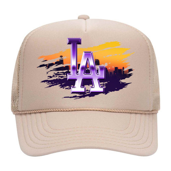 "LA LA" Foam Trucker - Tan