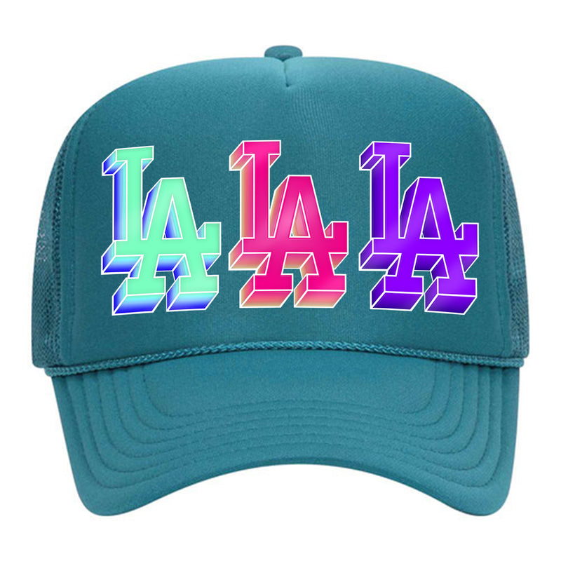 "Angeleno" Foam Trucker - Teal