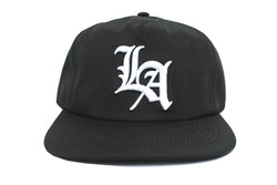 ANGELINO NYLON SNAPBACK - BLACK