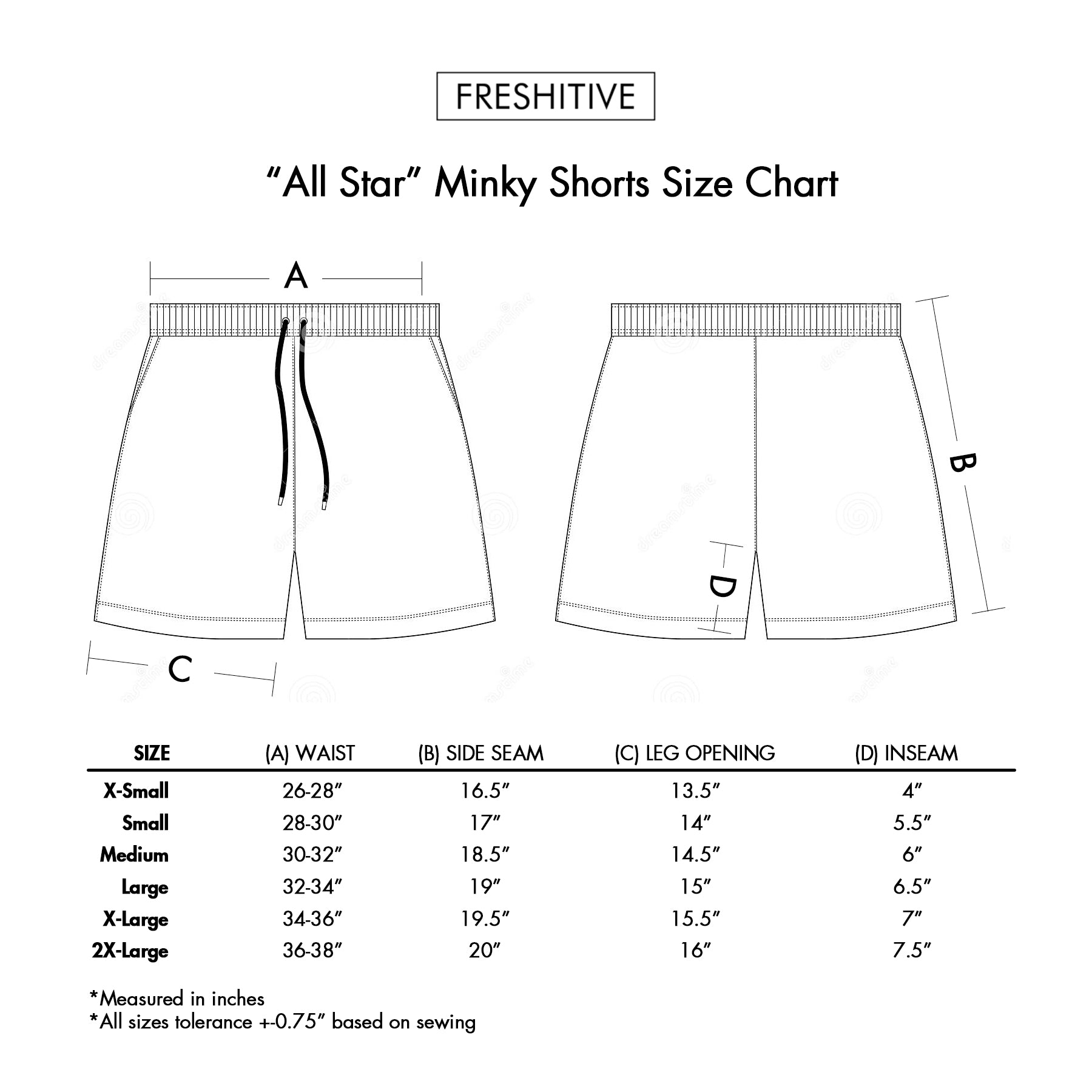 "All Star" Minky Shorts Freshitive